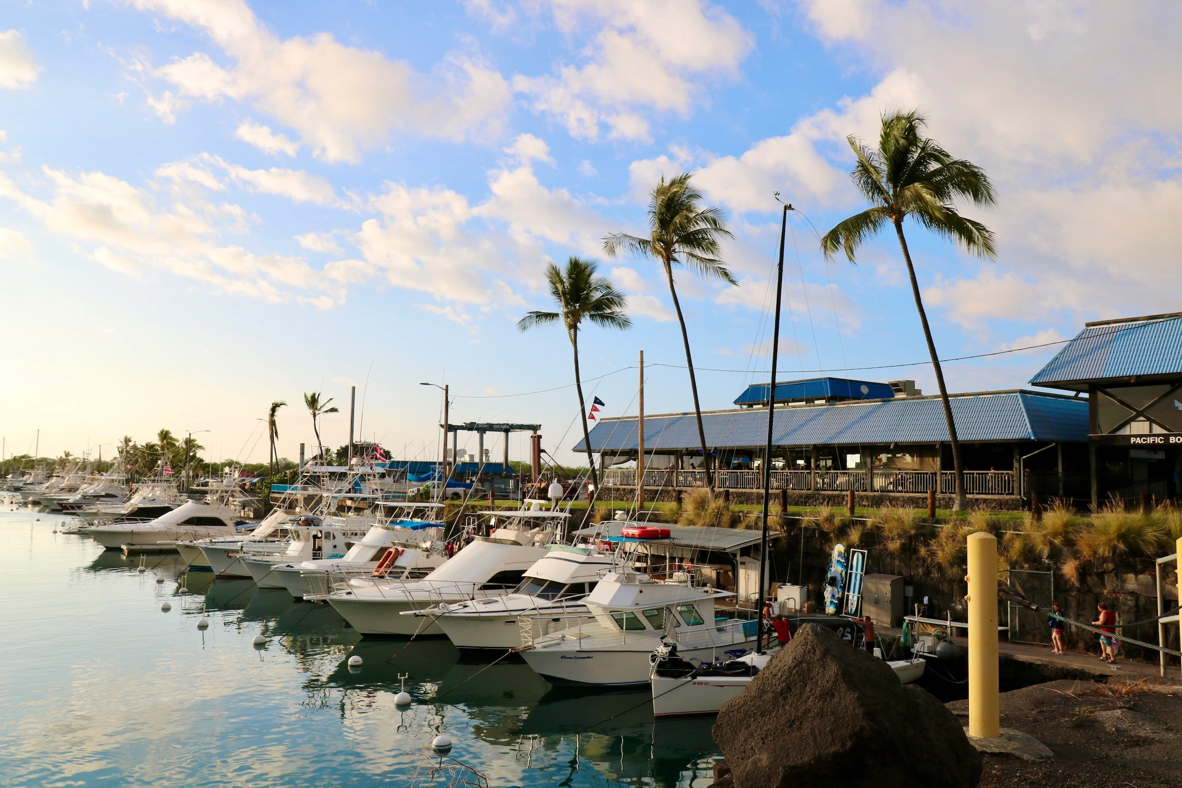 Still of boats in the harbor